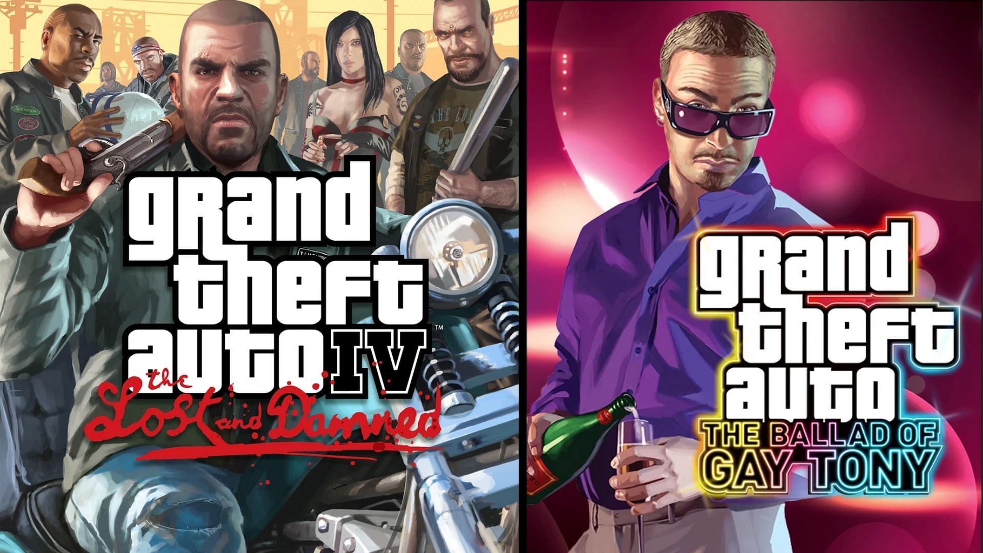 The official posters for singleplayer DLCs in Grand Theft Auto 4 (Images via Rockstar Games)