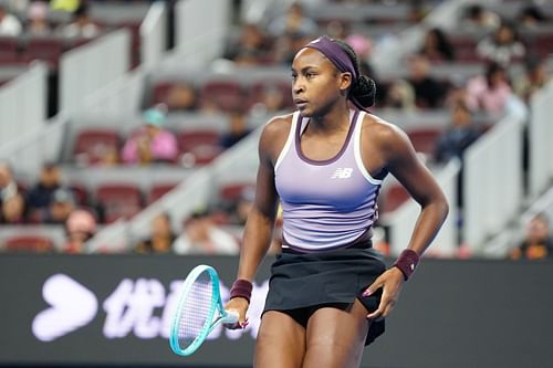 Coco Gauff at the China Open 2024. (Photo: Getty)