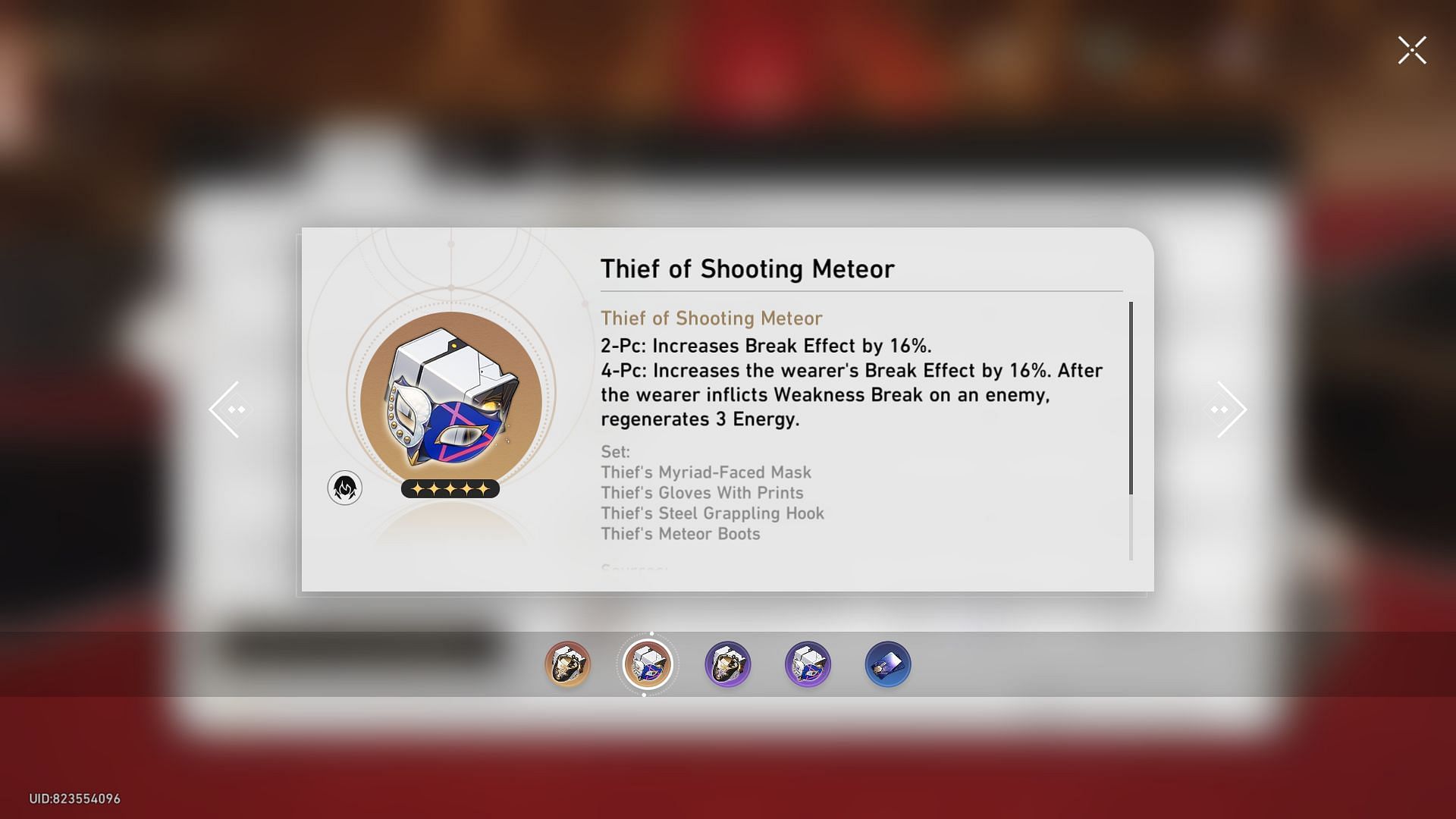 Thief of Shooting Meteor (Image via HoYoverse)