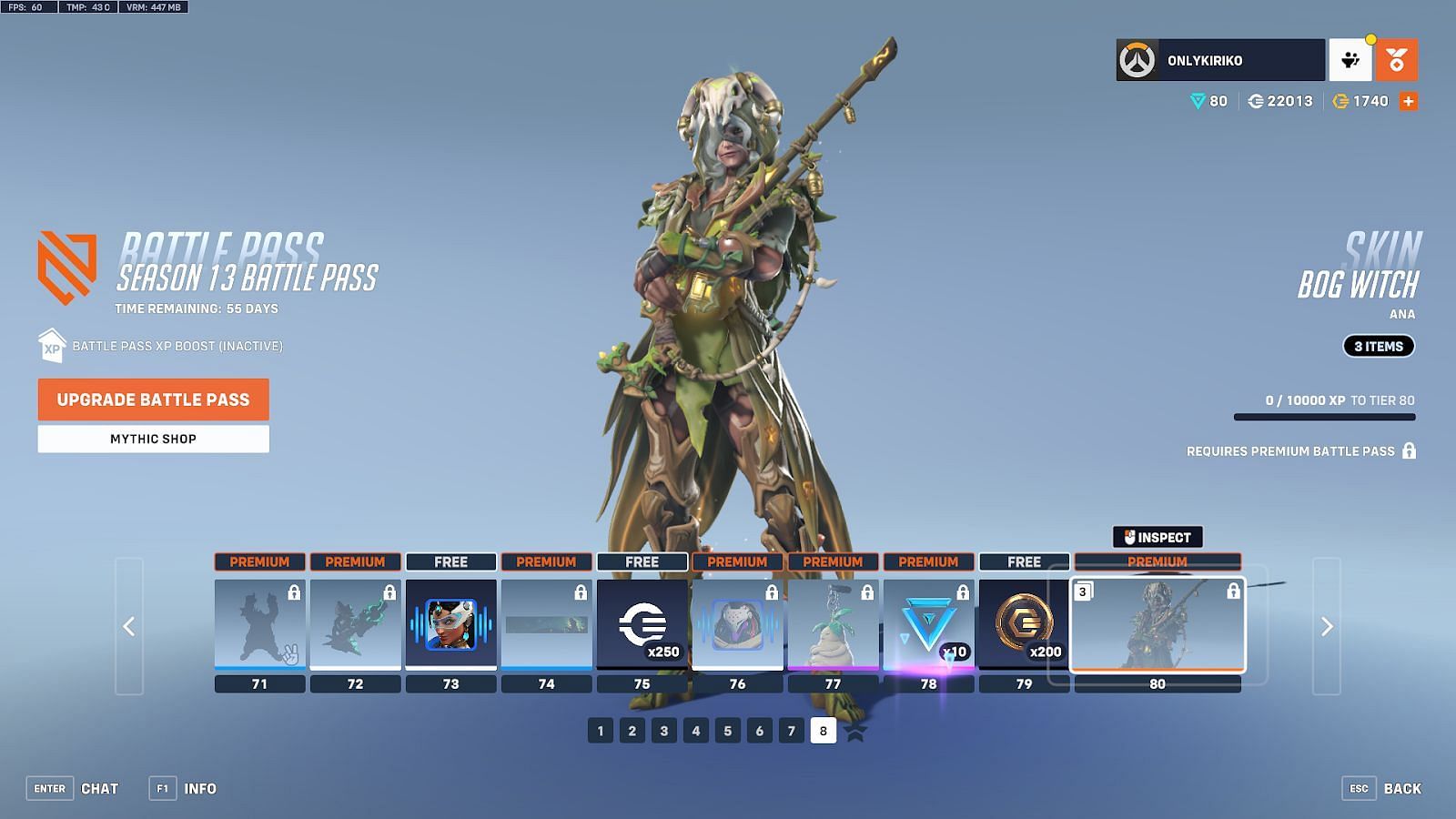 Ovw 2 Season 13 Battle Pass Tier 71-80 (Image via Blizzard)