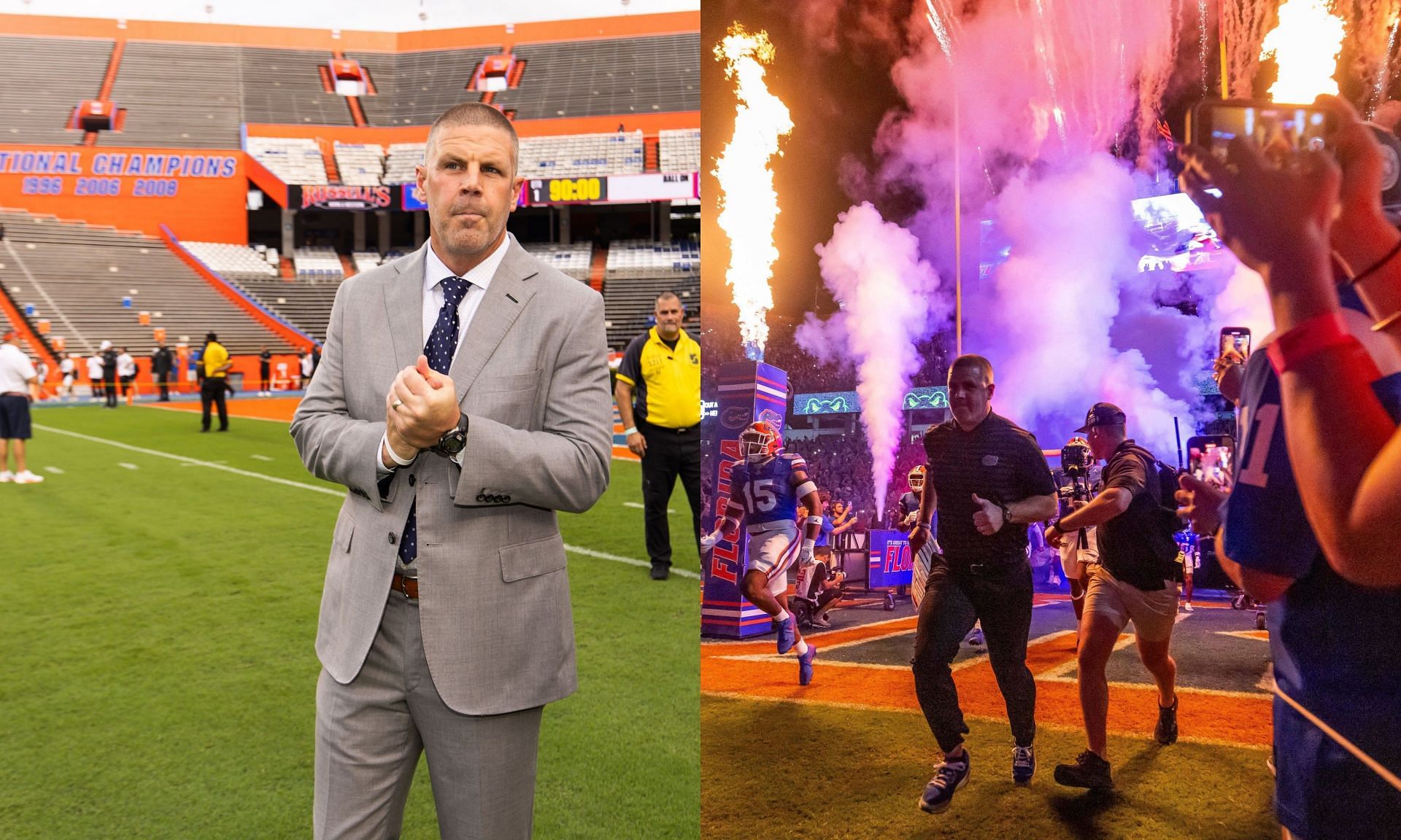 Billy Napier fires up Florida locker room after sheer domination against state rivals UCF in Week 6. (Image credits: Imagn)