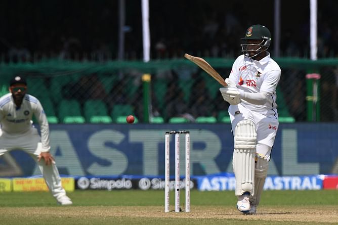 [Watch] Shakib Al Hasan departs for a duck after a soft dismissal by Ravindra Jadeja in IND vs BAN 2024 2nd Test