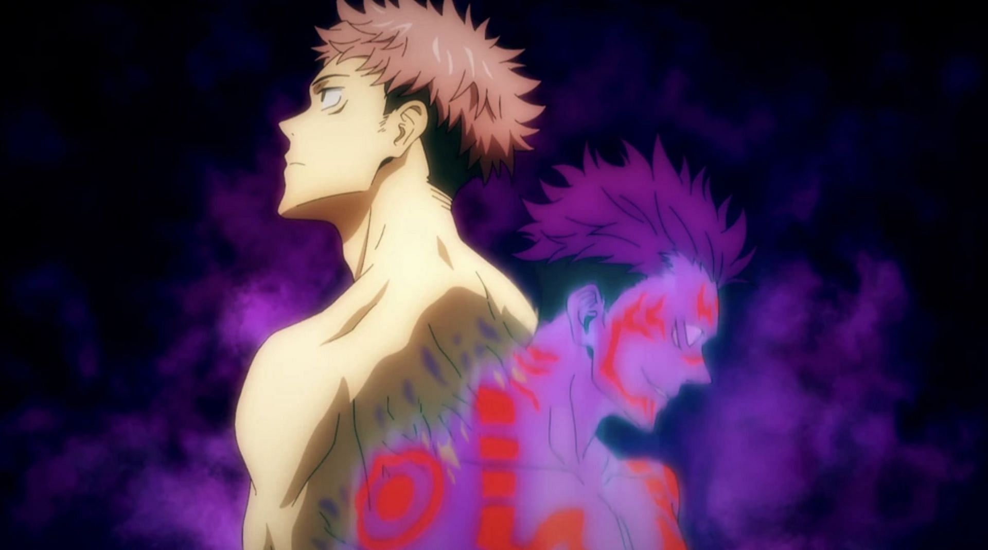 Sukuna and Yuji as seen in anime (Image via MAPPA)