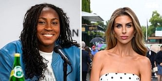 Coco Gauff sends love to Tommy Paul's girlfriend Paige Lorenze as she poses in a stunning black dress