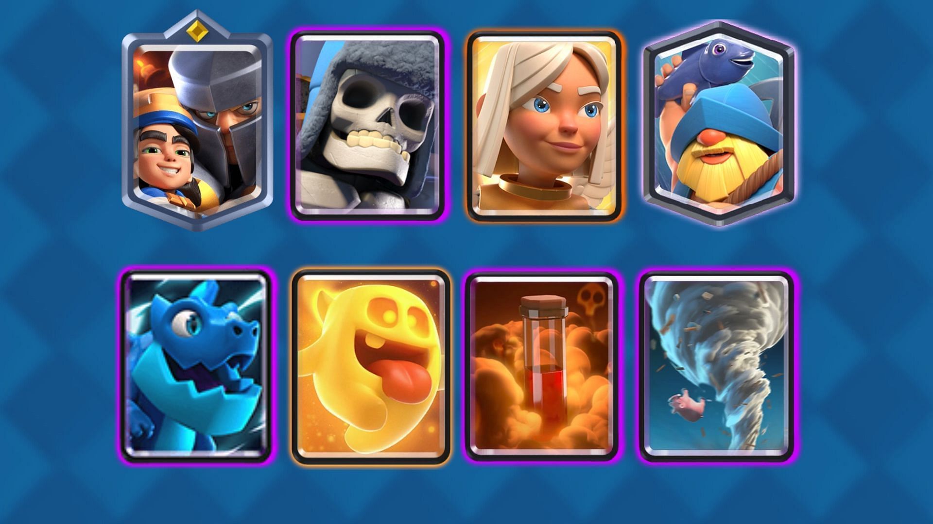 The Giant Skeleton &amp; Healer Deck is one of the best Clash Royale Snowstorm decks you can try out (Image via Supercell)