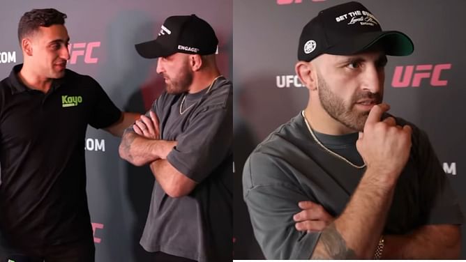 Alexander Volkanovski gives a scare by faking walk-off during pre-UFC 308 interview: "Sick of the media and their sh*t"