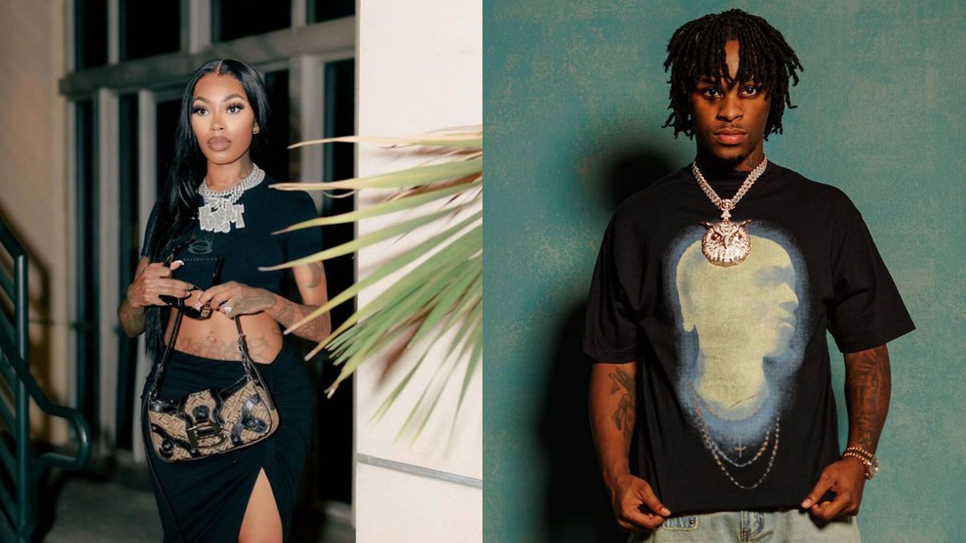 Asian Doll and Toosi online drama explained (Image via Instagram/ @asiandabrat, @toosii)