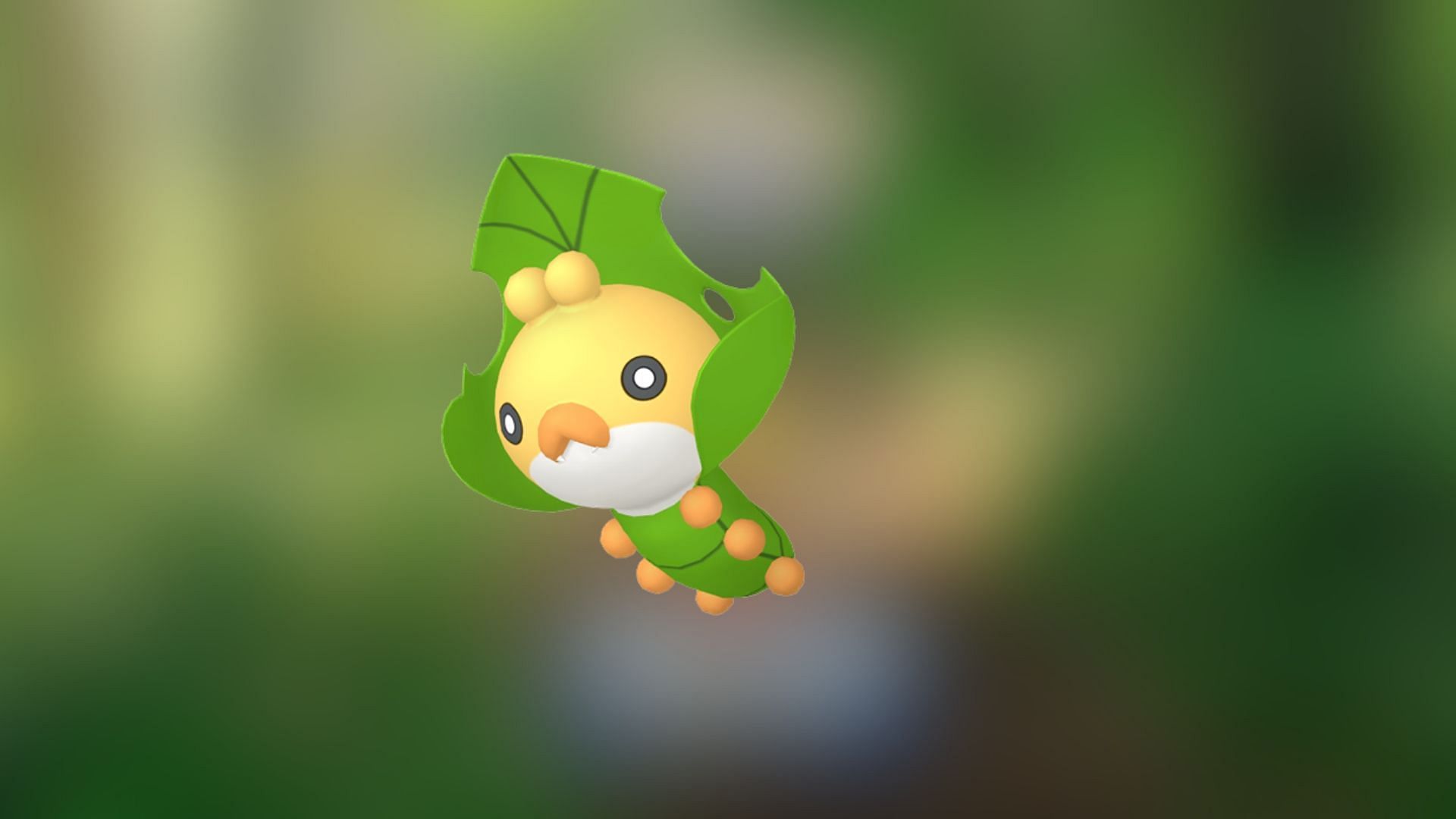 Sewaddle, as seen in the game (Image via The Pokemon Company)