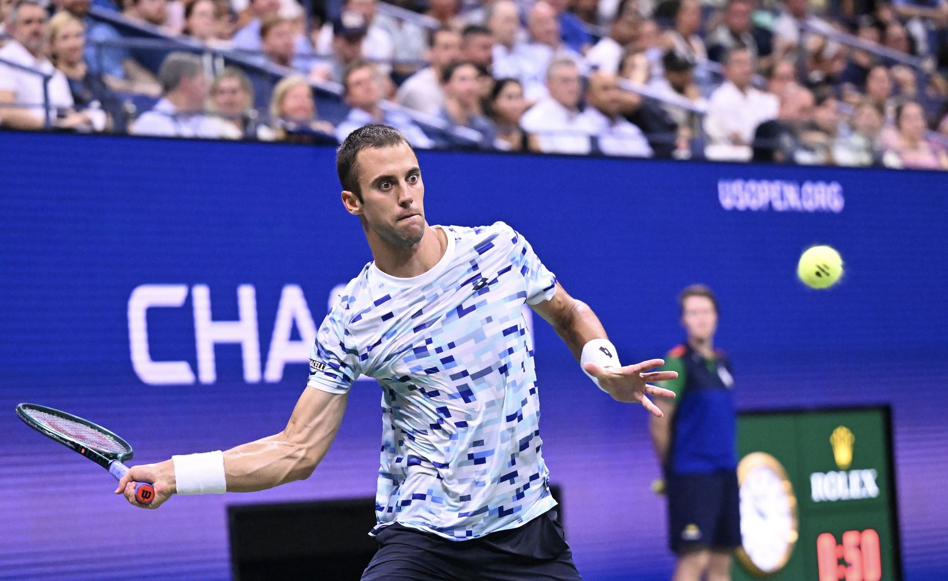 Lasle Djere in action at the 2024 US Open (Picture: Getty)