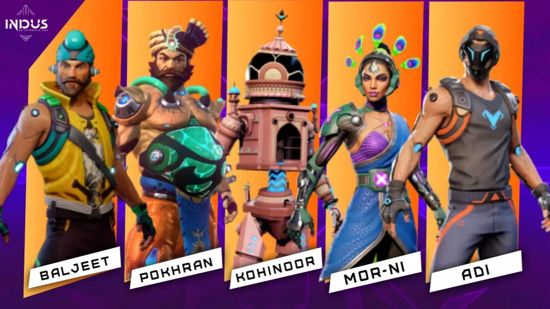 Avatars in Indus Battle Royale