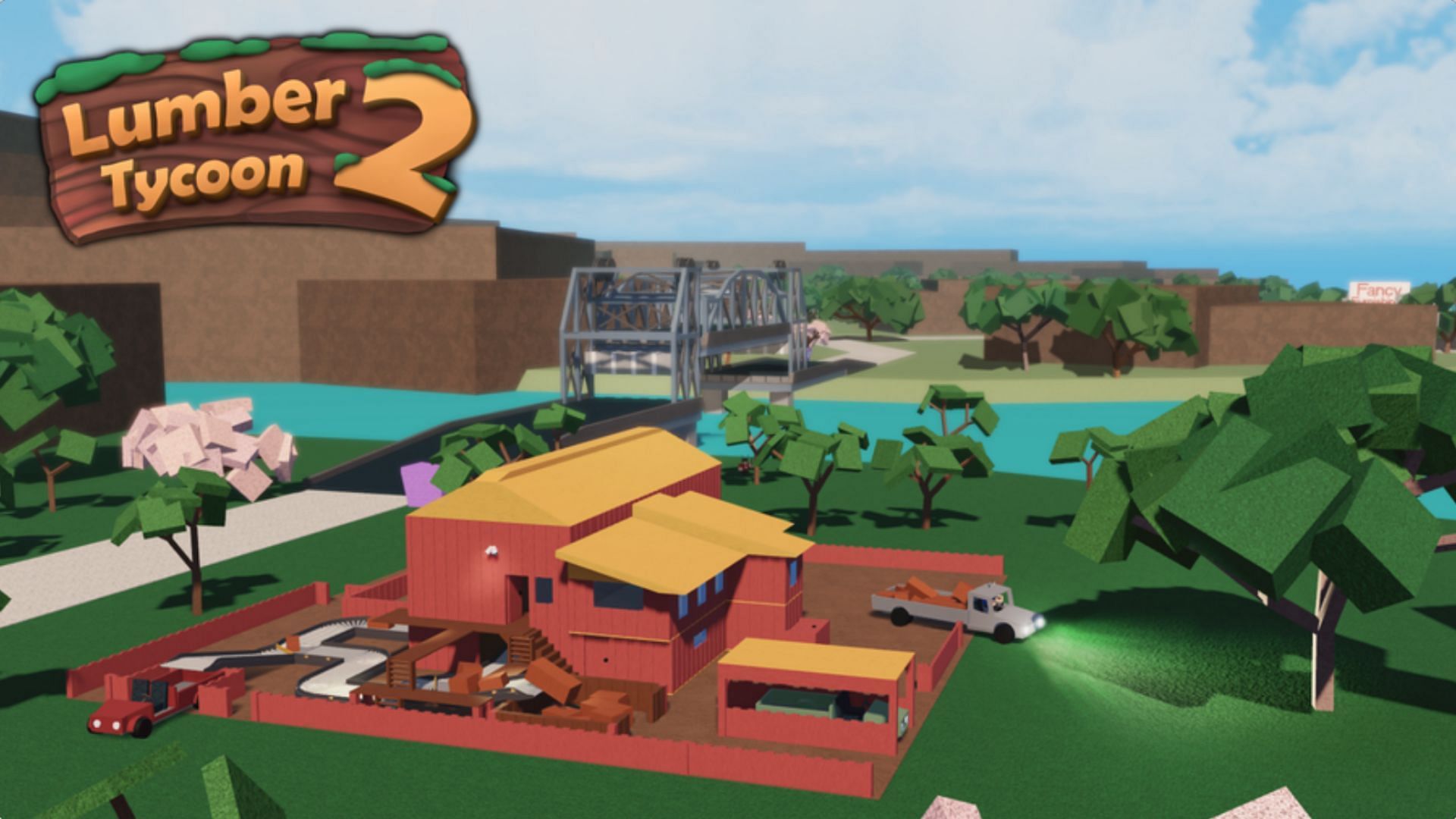 Chop woods and sell it in Lumber Tycoon 2 (Image via Roblox)