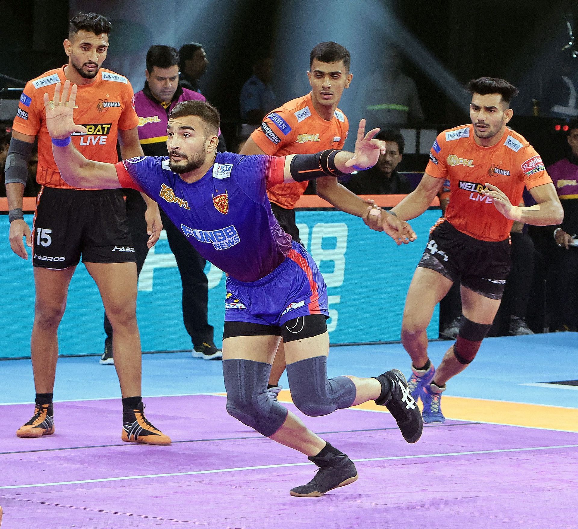 Ashu Malik was the joint-highest point-scoring raider in PKL 10. (Image courtesy: Pro Kabaddi)