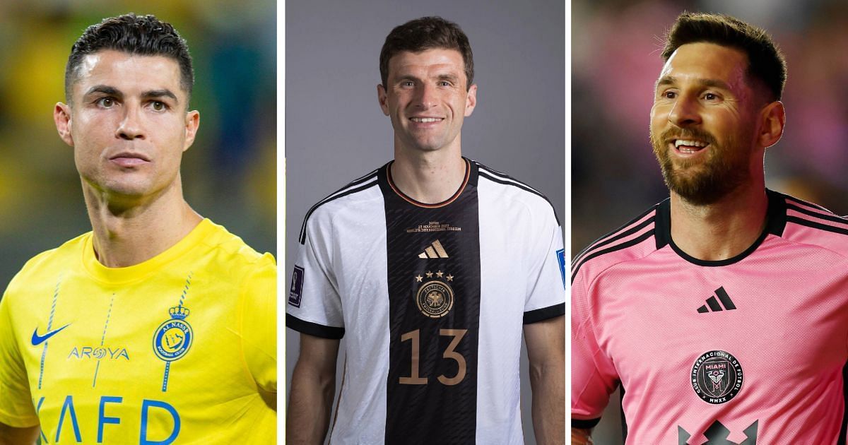 Cristiano Ronaldo, Thomas Muller and Lionel Messi (Images via Getty)