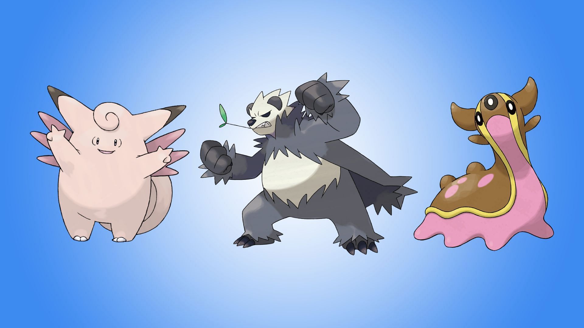 Pangoro, Clefable, and Gastrodon (Image via TPC)