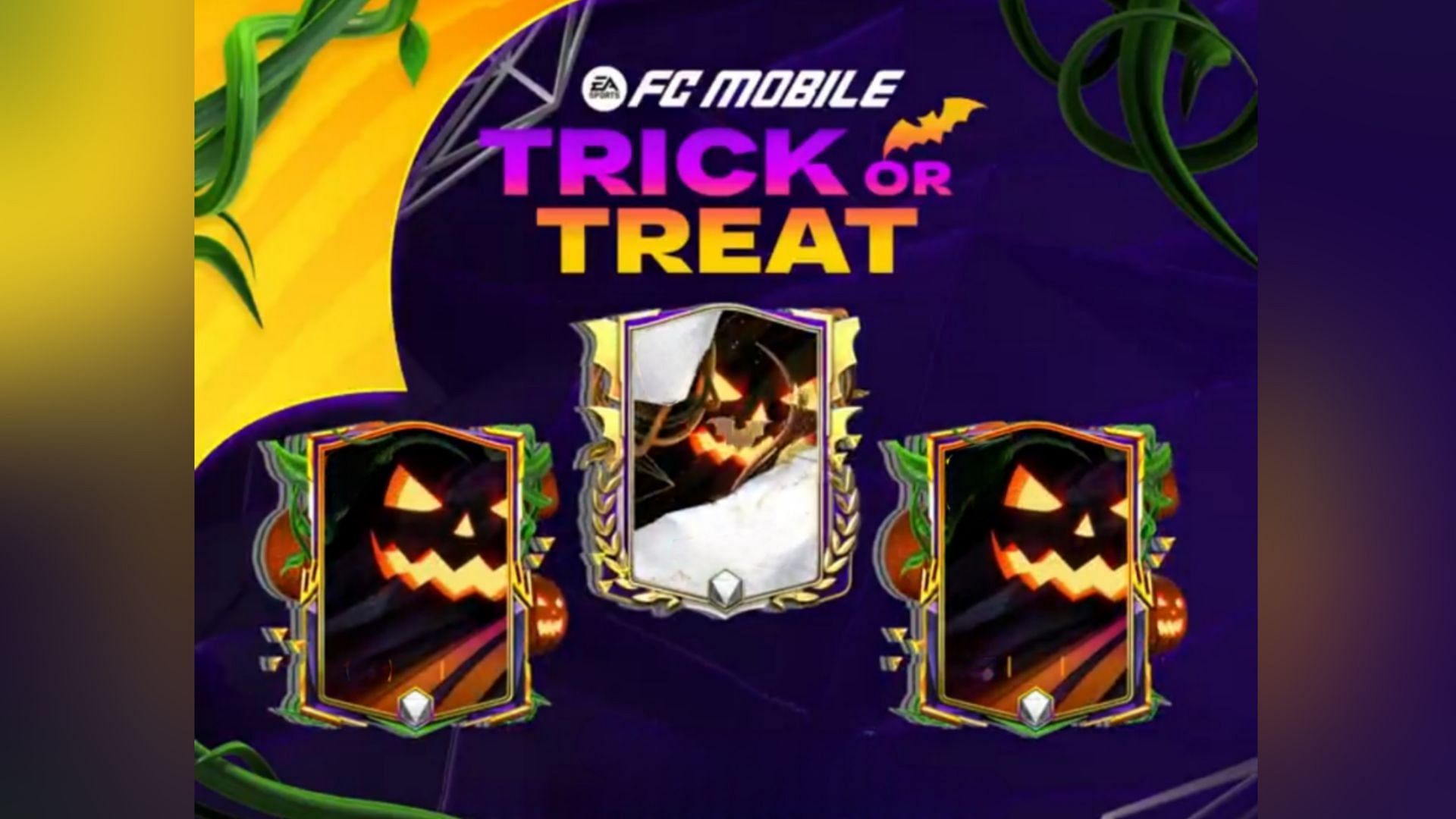 EA FC Mobile Trick or Treat promo cards feature great Icons and present-day footballers (Image via EA Sports) 