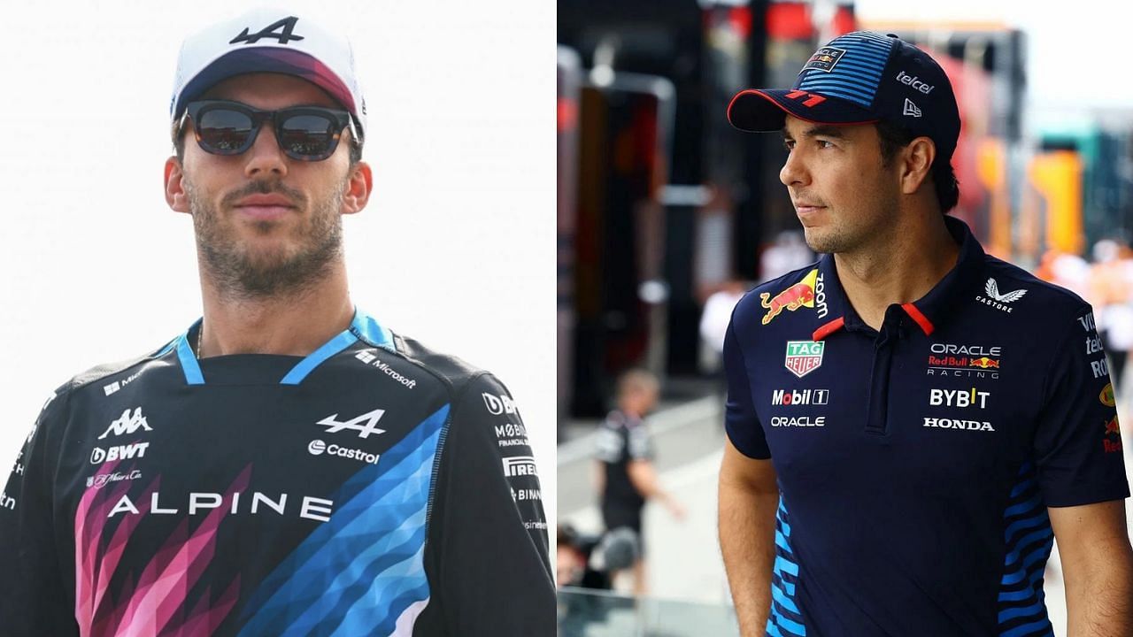 In Picture: Pierre Gasly of Alpine, and Sergio Perez of Red Bull. Credit: Getty Images.