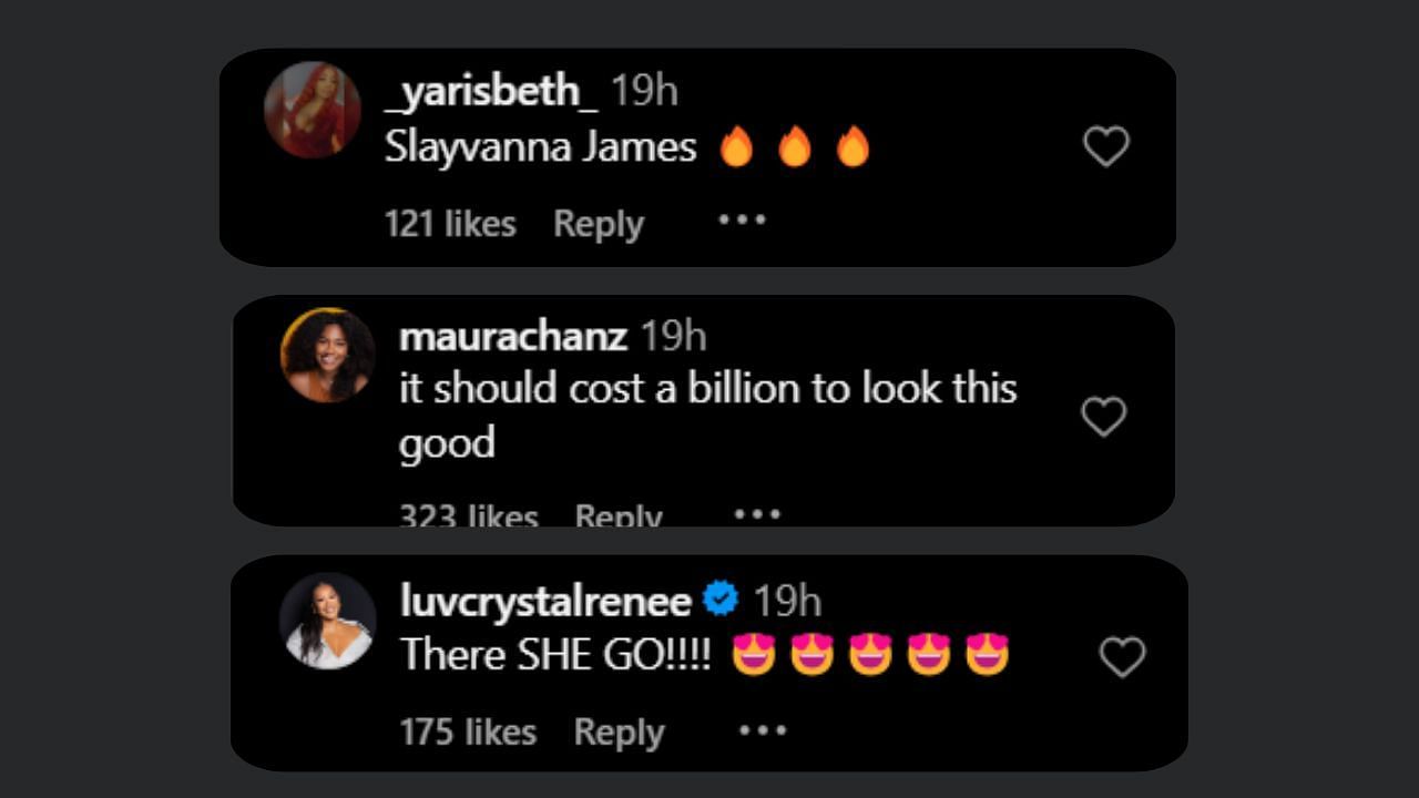 Fans comment on Savannah's IG post. (Credits: @mrs_savannahjr/Instagram)