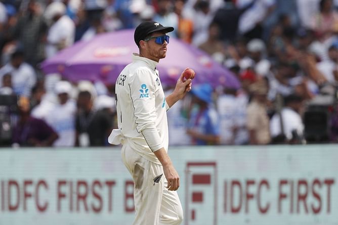 [Watch] Mitchell Santner traps Jasprit Bumrah lbw for his seventh wicket on Day 2 of IND vs NZ 2024 2nd Test