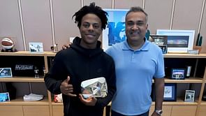 YouTube CEO hand delivers IShowSpeed his 10 million subscriber diamond play button