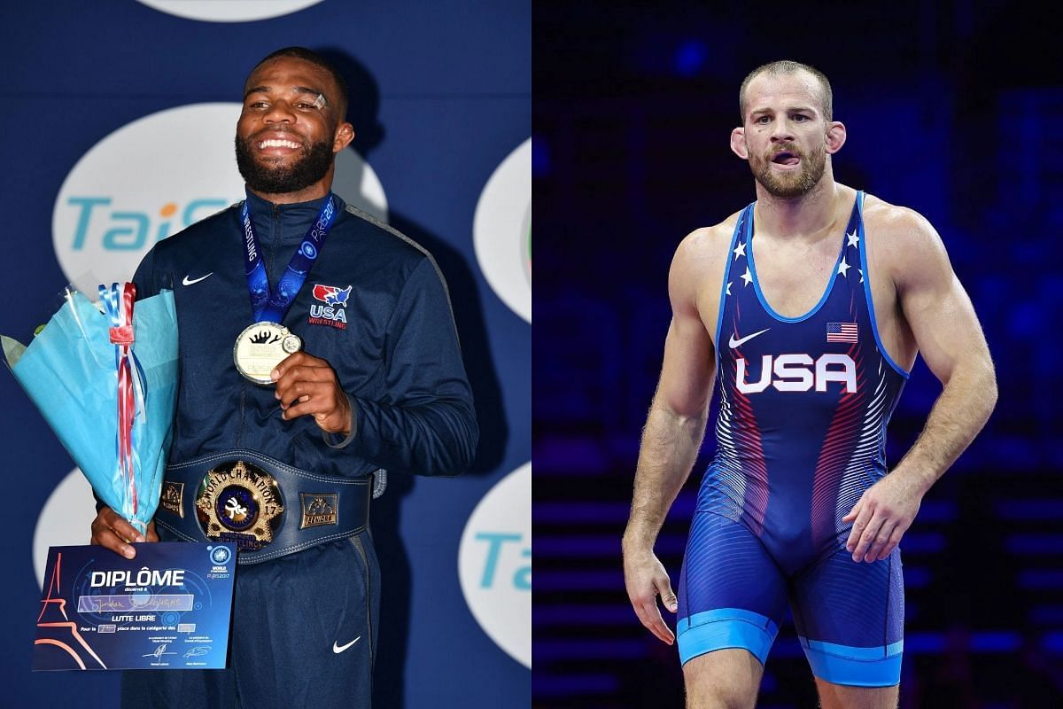 Jordan Burroughs and David Taylor - Source - getty