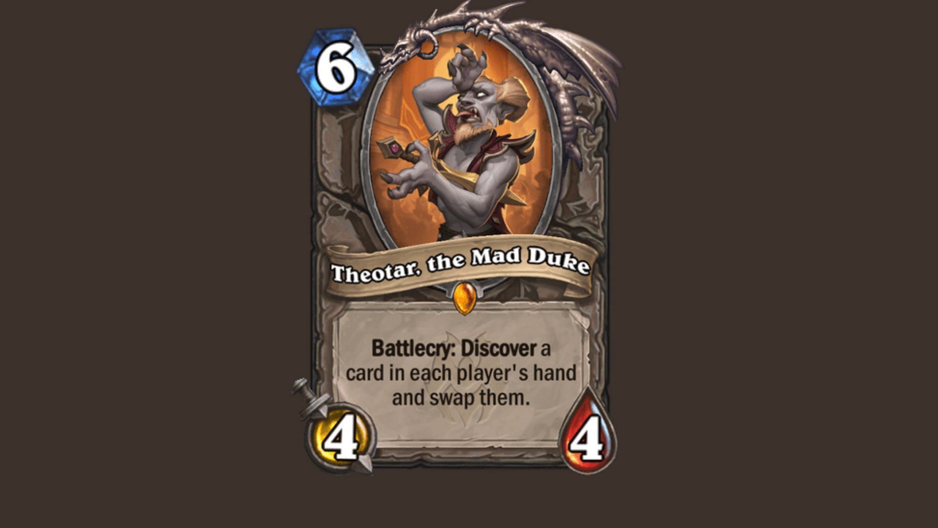 In decks that are based on the opponent&rsquo;s control layer, Theotar can be the best pick (Image via Blizzard Entertainment, Inc.)