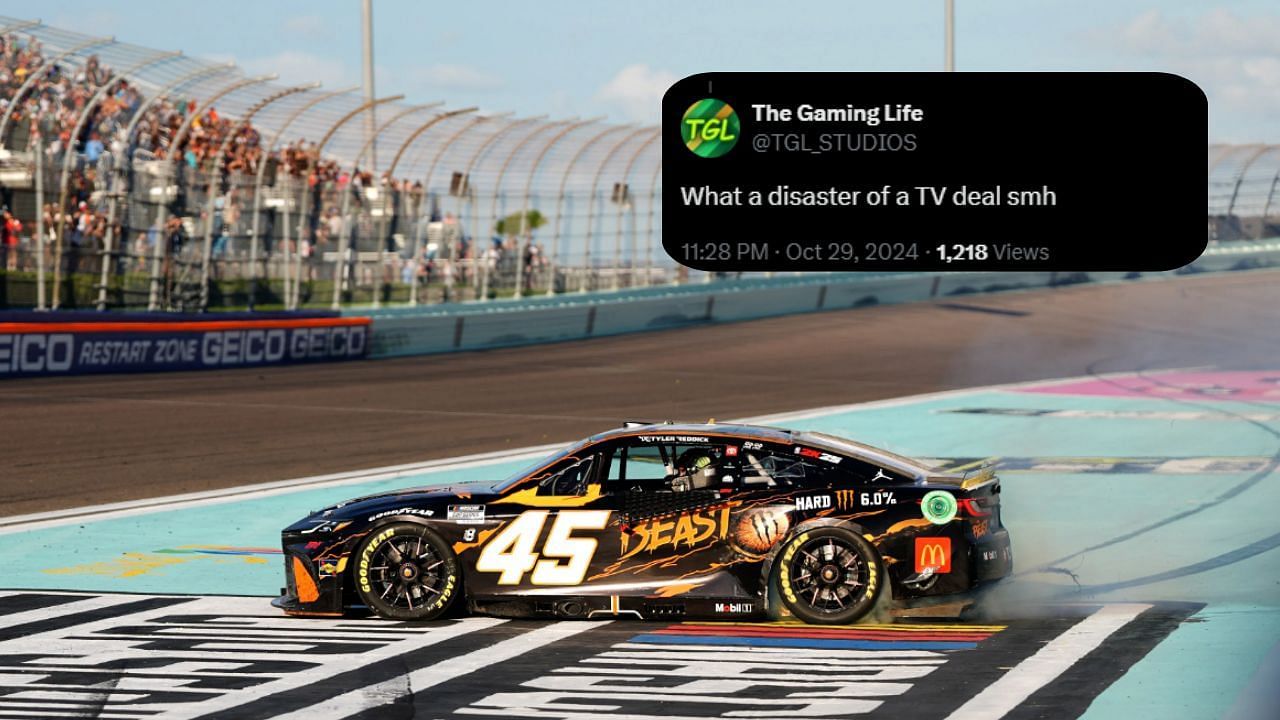 NASCAR fans react  as Insider highlights state of NASCAR broadcasting for 2025( source: IMAGN/  @TGL_TUDIOS on X)