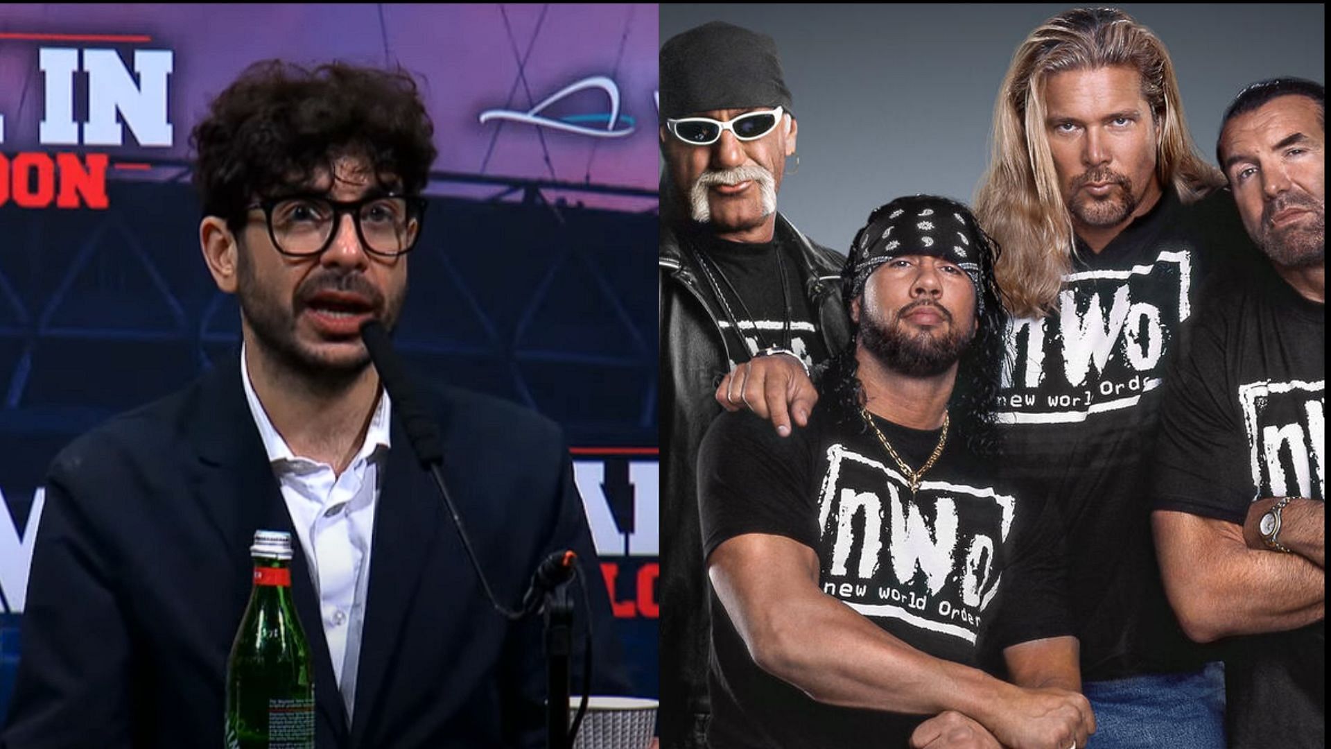 The nWo is one of the most iconic wrestling factions in history [Photo: WWE Official Website and AEW Official YouTube Channel]