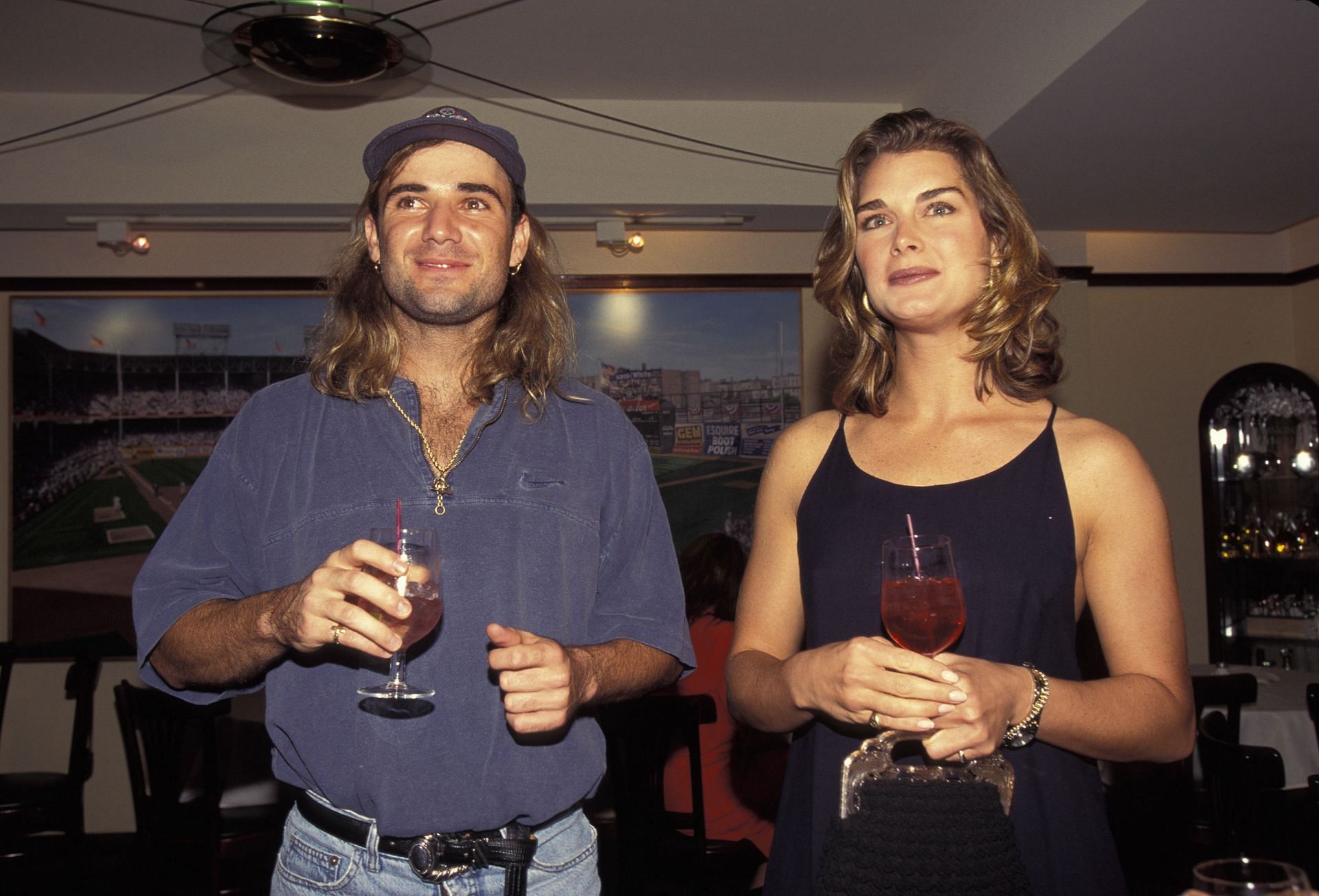 Andre Agassi and Brooke Shields - Source: Getty