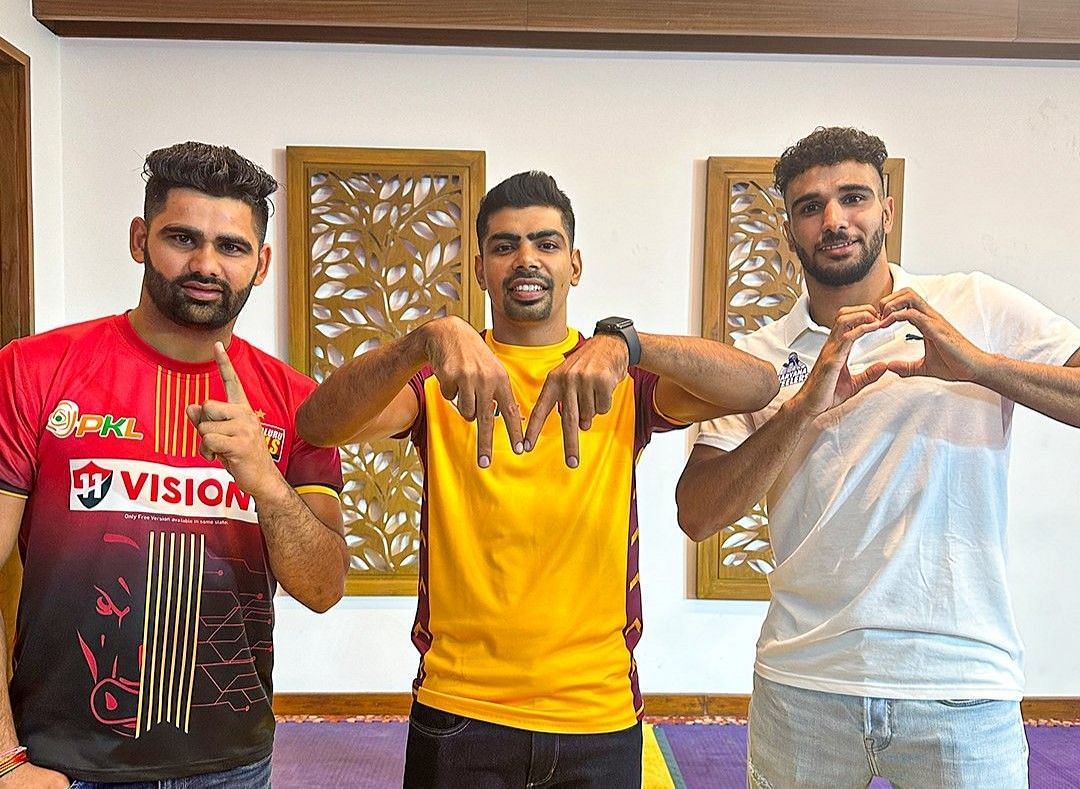 पवन सेहरावत और परदीप नरवाल की होगी टक्कर (Photo Credit - @ProKabaddi)