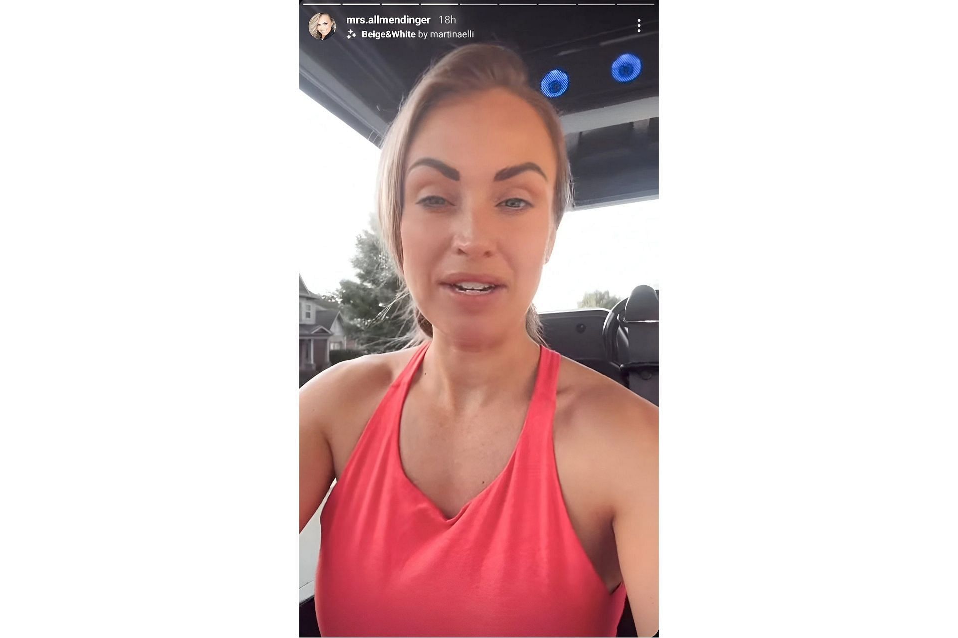 Tara Allmendinger updates her and AJ Allmendinger&#039;s situation amidst Hurricane Helene (@mrs.allmendinger on Instagram)