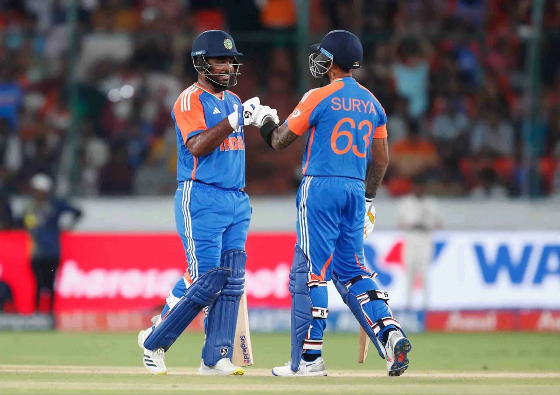 Sanju Samson and Suryakumar Yadav were in a menacing mood in the 3rd T20I against Bangladesh (Picture Credits: BCCI).