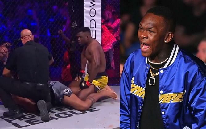 "Y’all must’ve forgot bro!” - Israel Adesanya reacts to Francis Ngannou’s brutal KO win over Renan Ferreira