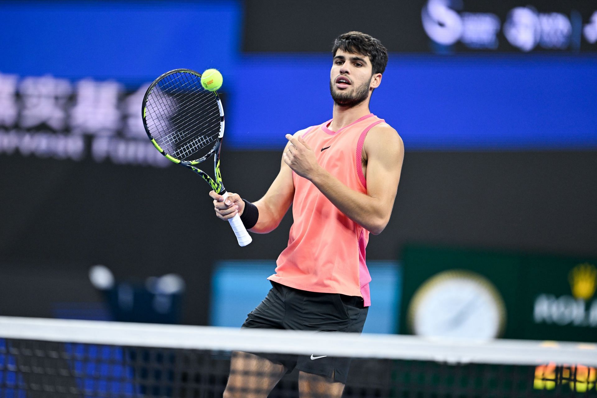 Carlos Alcaraz at the China Open 2024. (Photo: Getty)