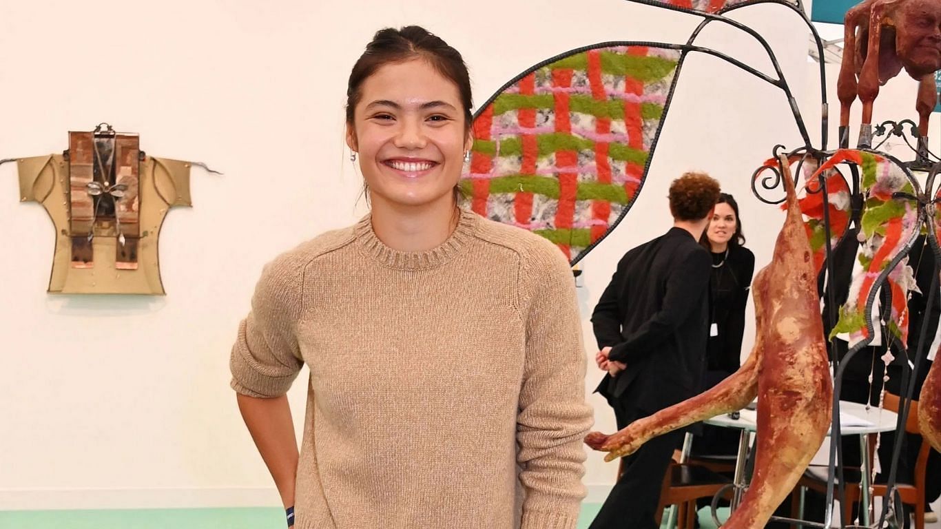 Emma Raducanu at the 2024 Frieze Art Fair. Image: Getty