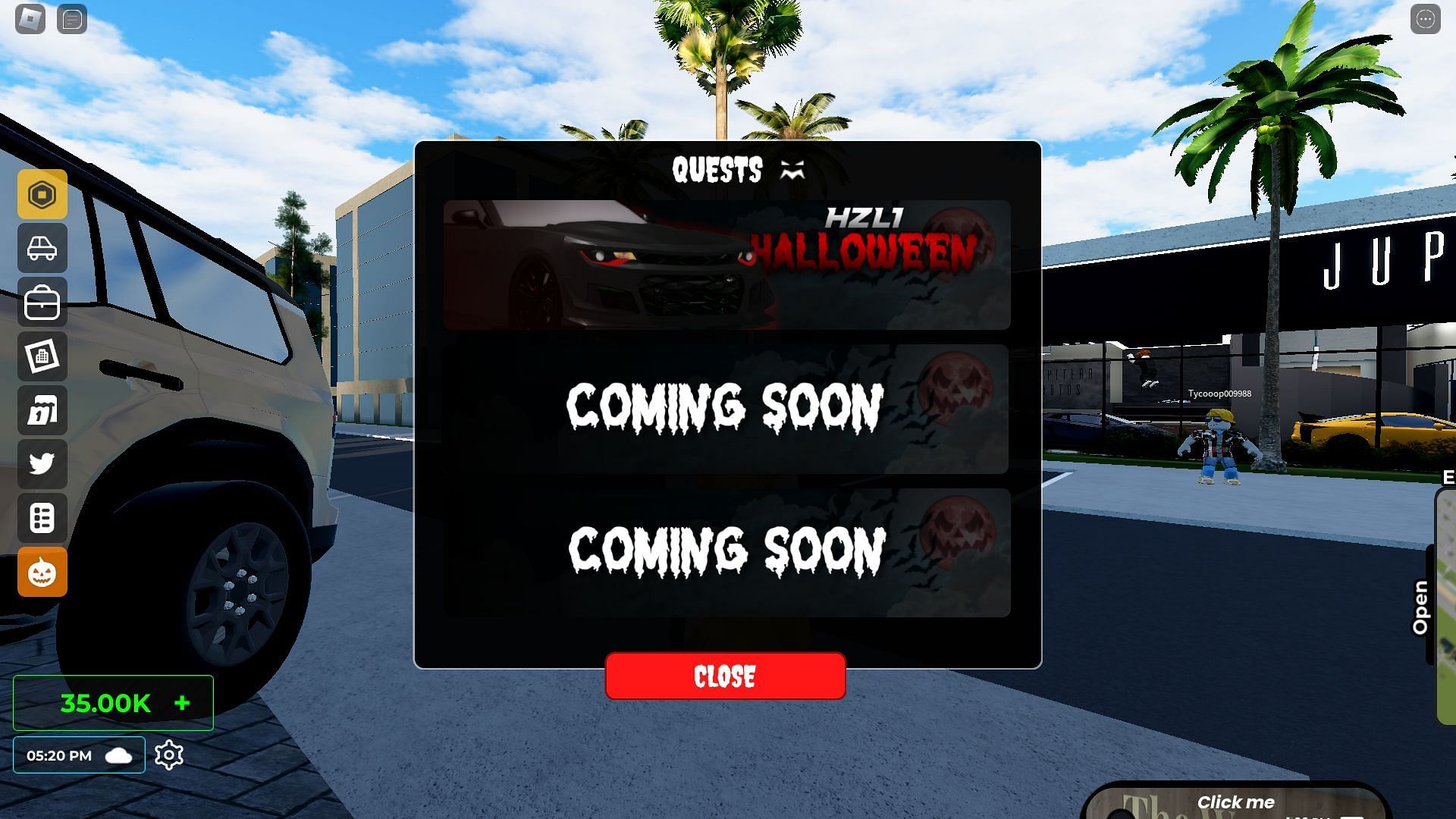 Halloween Event quests (Image via Roblox)