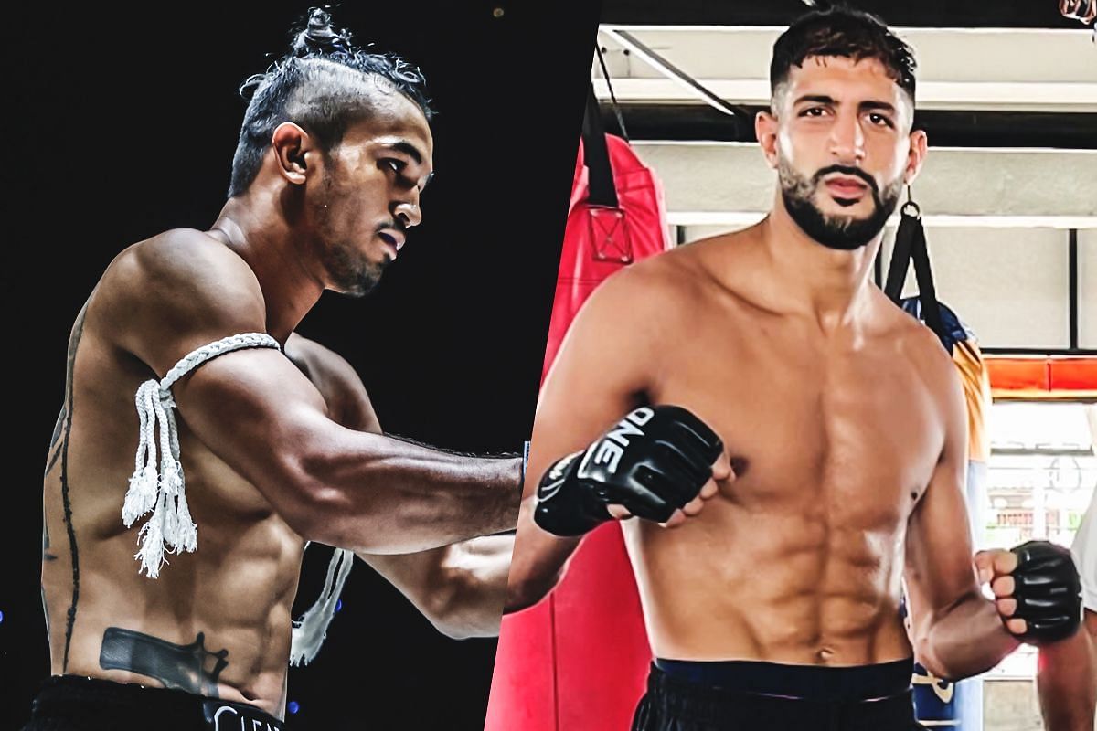 Sinsamut Klinmee (left) and Youssef Assouik (right). [Photos from ONE Championship, @youssefassouik Instagram]