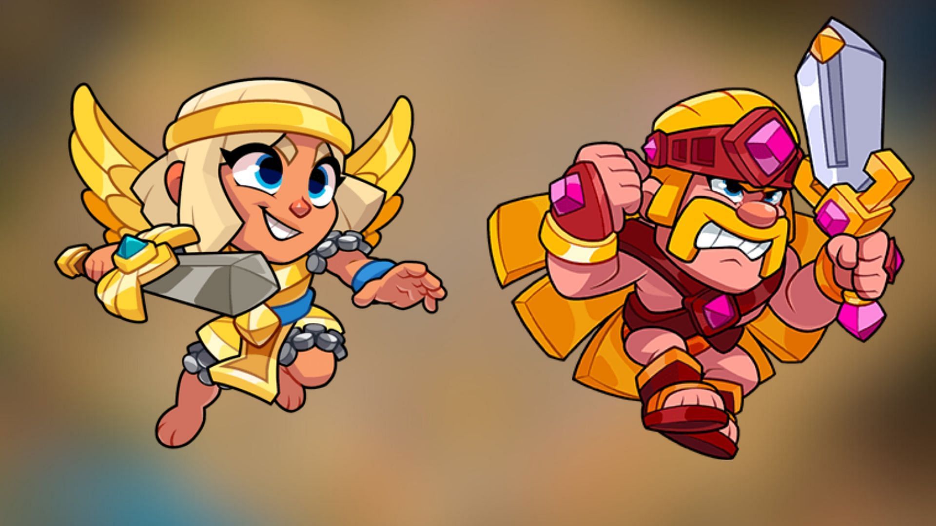 Use melee characters like Battle Healer and Barbarian with Barbarian King (Image via SuperCell)