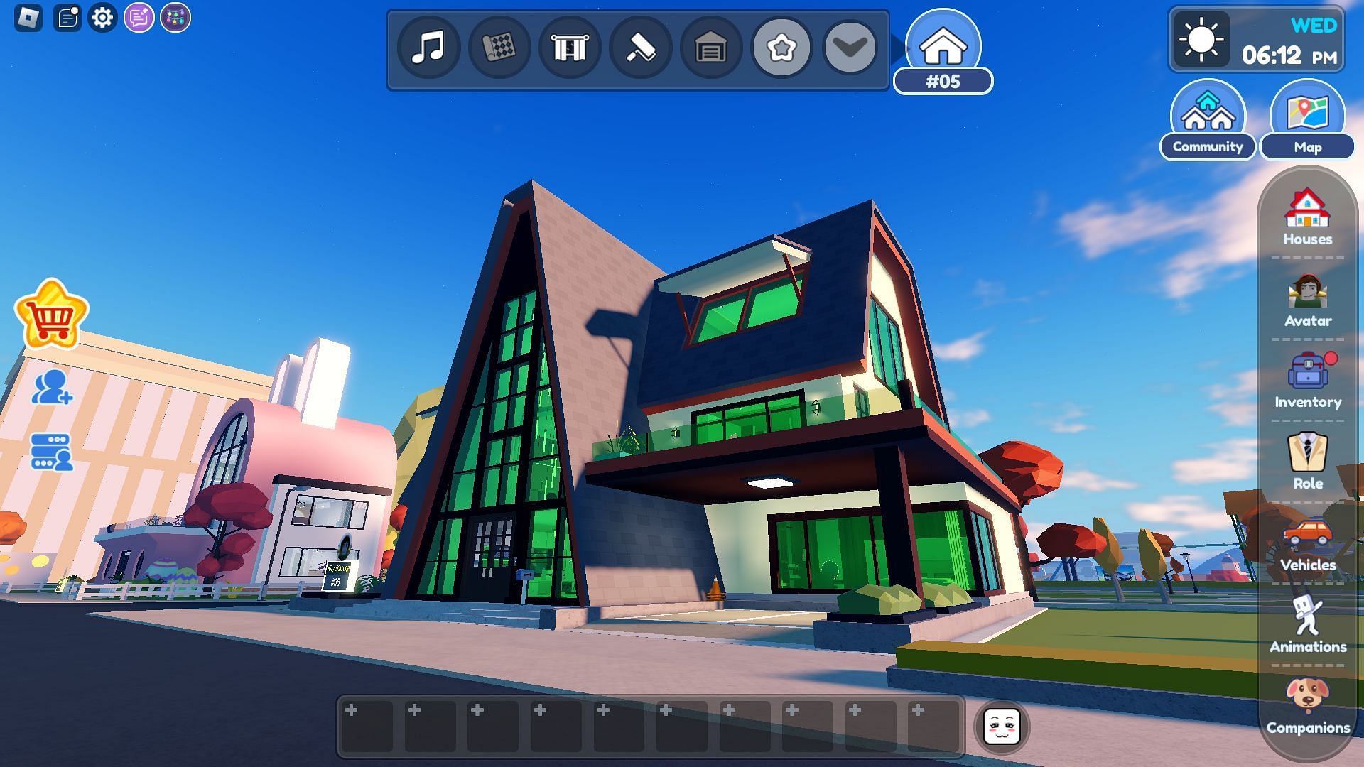 The new free house (Image via Roblox)