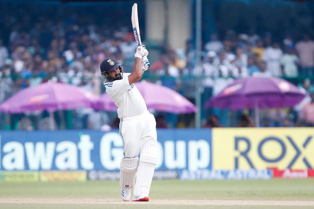 Rohit Sharma smashed the first two deliveries he faced in India's first innings for sixes. [P/C: BCCI]