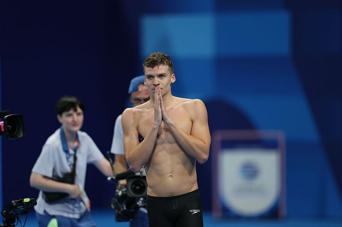 “I discovered that I had a lot of aches & pains” - Leon Marchand weighs in on the hardships of returning to the pool post-Paris Olympics celebrations
