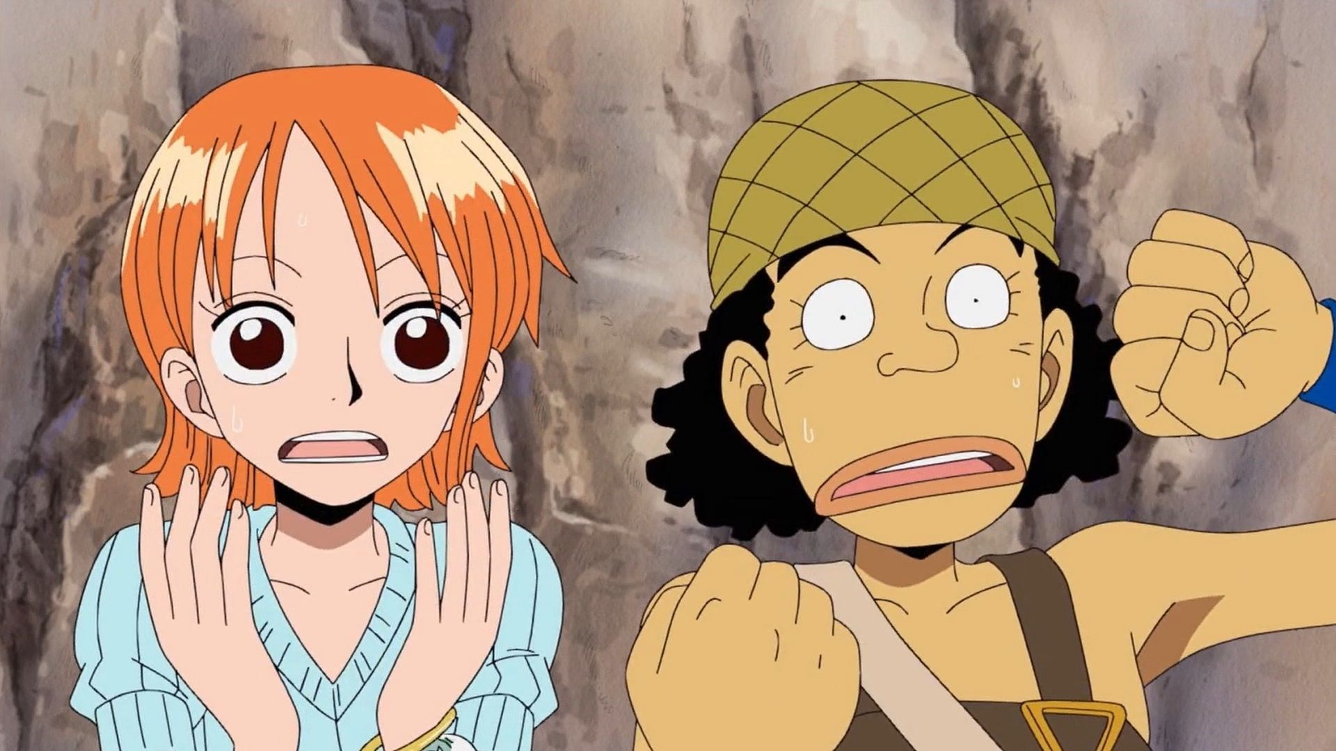 Nami and Usopp in One Piece (Image via Toei Animation)