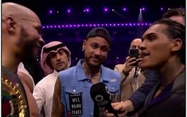 Neymar Jr. goes viral after playing mediator during heated in-ring confrontation at Beterbiev vs. Bivol boxing event