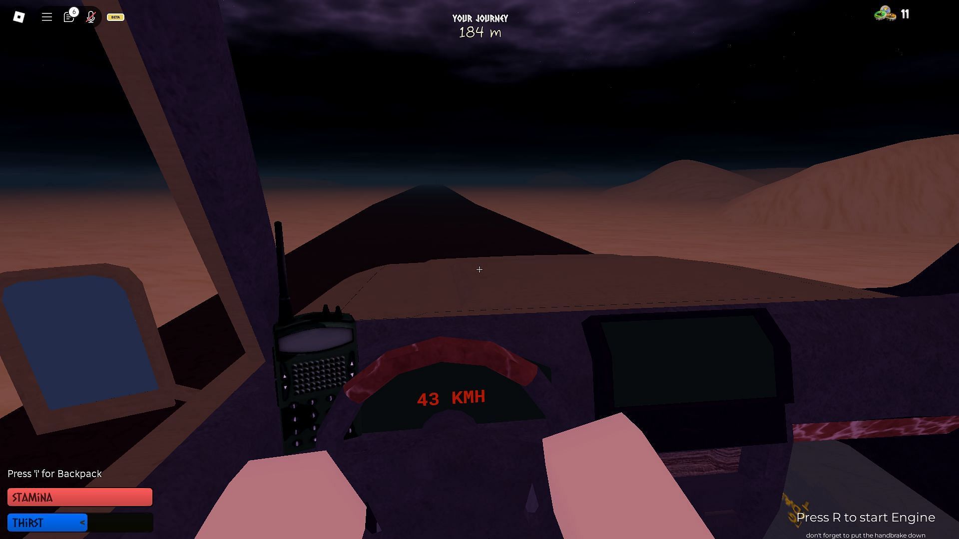  The Desert Map in A Dusty Trip (Image via Roblox)