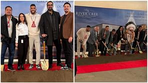 In Photos: Oilers' Evander Kane takes part in Embers Casino's groundbreaking ceremony in Alberta