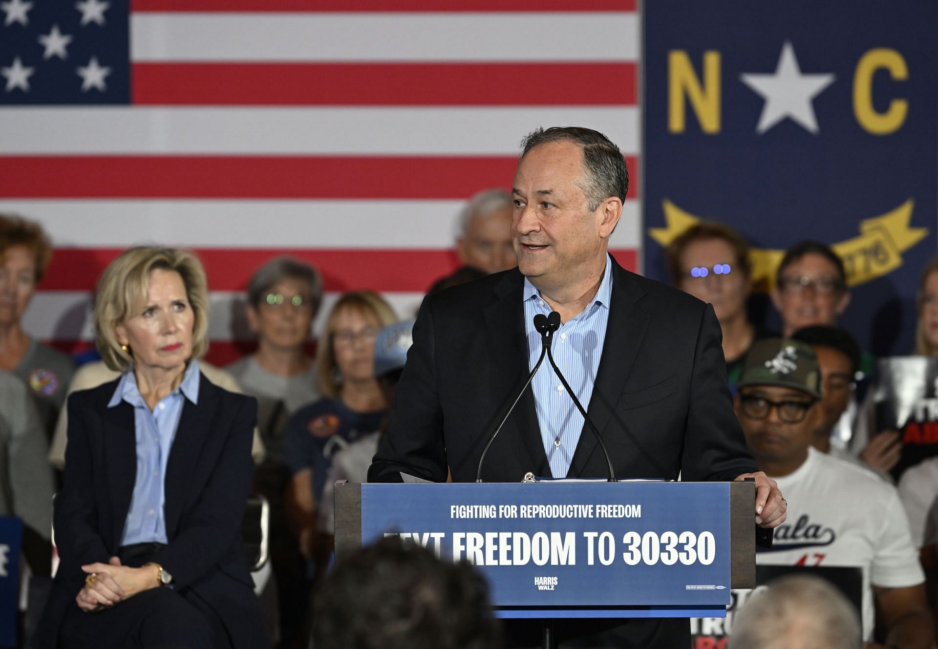 Harris-Walz Reproductive Freedom National Bus Tour continues in North Carolina - Source: Getty