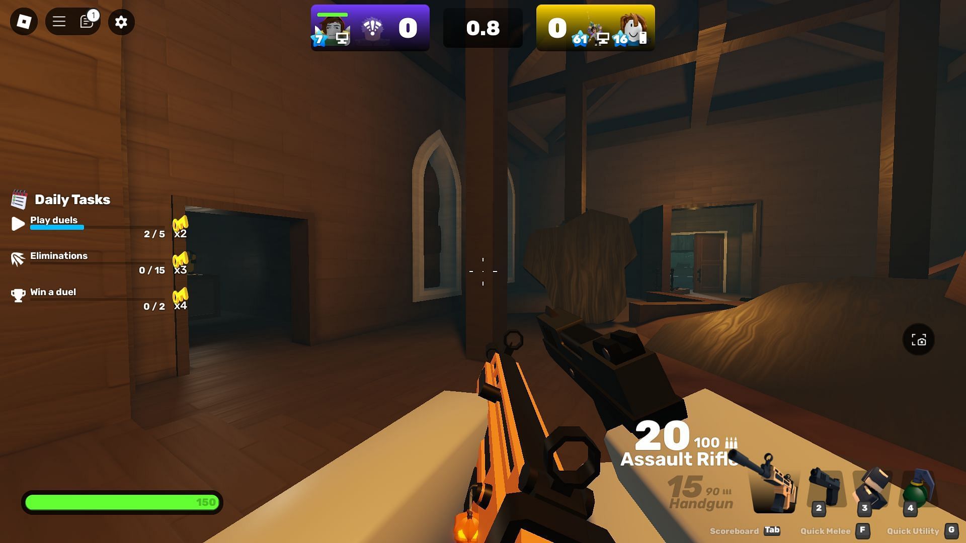 Spawning in the house (Image via Roblox)