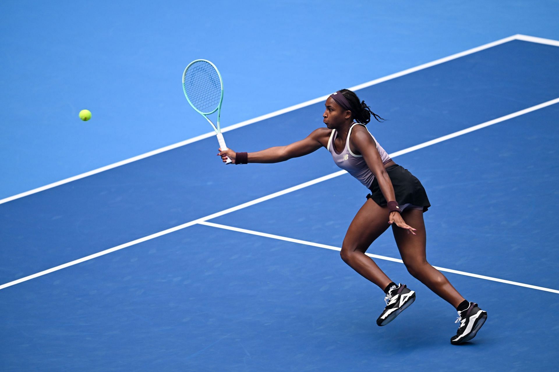 Coco Gauff in action at the China Open (Image Source: Getty)