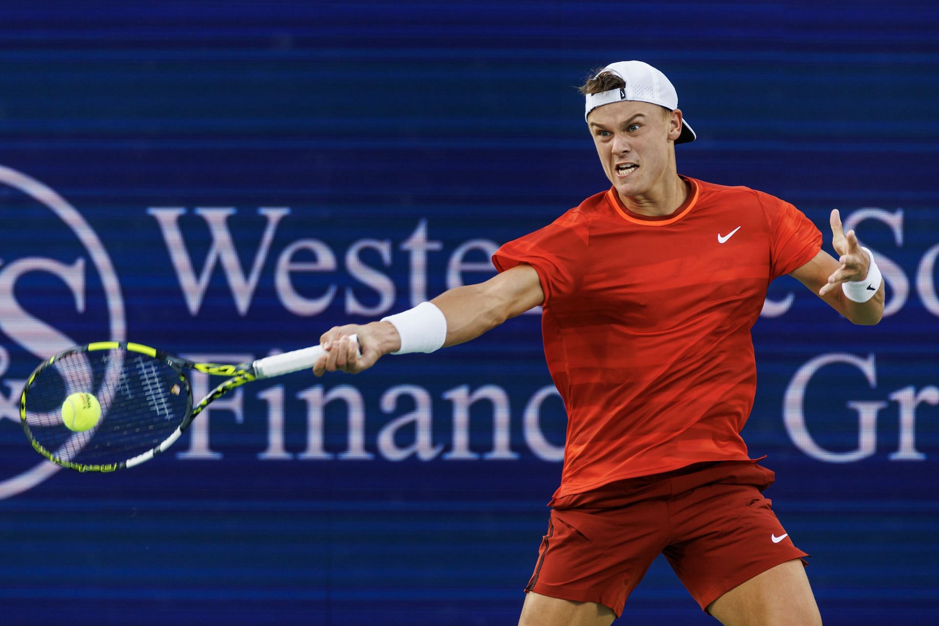 Holger Rune in action at the Western & Southern Open (Picture: Getty)