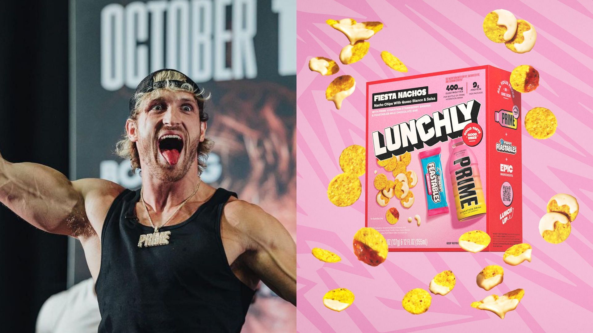 Logan Paul calls out rumors about Lunchly FDA recall (image via Lunchly.com, Logan Paul/Instagram)