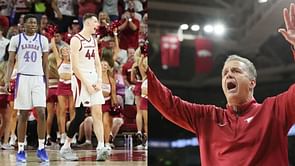 "This is so cringe man": College hoops fans react after John Calipari's Arkansas trolls Kansas post 85-69 exhibition game victory